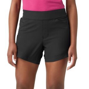 Dickies Temp-IQ Cooling Pull-On Shorts Black Relaxed Fit Stretch Women's Size 2